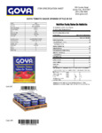 GOYA 29 oz. Tomato Sauce Nutrition Information GOYA 29 oz. Tomato Sauce Nutrition Information