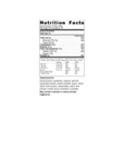Toschi Amarena Cherries in Syrup 10.6 oz. Nutrition Label