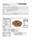 TR Toppers R450-100 Chopped Reese's Peanut Butter Cups Nutrition