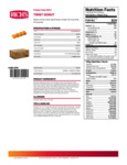 Rich's Twisted Donut Nutrition
