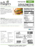 VBIN4 California Veggie Burger Chef-Crafted (Vegan) 4oz VBIN4 California Veggie Burger Chef-Crafted (Vegan) 4oz