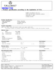 W2NV-132 Nutrition Sheet