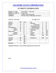 Yeast15910 Nutrition Yeast15910 Nutrition
