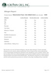 Allergen Statement