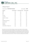 Allergen Statement