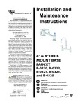 FAUCET BASE DECK MT 8" C LEVER HANDLES CP CS6 FAUCET BASE DECK MT 8" C LEVER HANDLES CP CS6