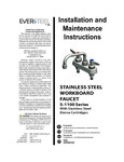 STAINLESS STEEL WORKBOARD FAUCET S-1100 Series STAINLESS STEEL WORKBOARD FAUCET S-1100 Series