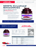Dr. Smoothie Crushed Smoothie Sell Sheet