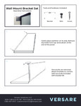 Versare Wall-Mount Bracket Set Assembly Instructions