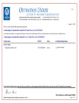 Kosher Certification Letter