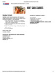 Honey Garlic Carrots Recipe