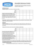 103614 LGR 6000Li Maintenance Checklist 103614 LGR 6000Li Maintenance Checklist