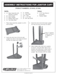 Carlisle Janitorial Cart Assembly Instructions