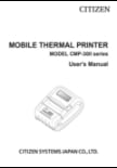 Citizen Mobile Thermal Printer Manual