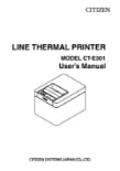 Citizen Line Thermal Printer Manual