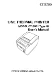 Citizen Line Thermal Printer Manual
