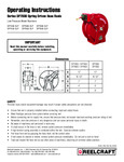ULTIMATE DUTY DUAL PEDESTAL HOSE REEL manual ULTIMATE DUTY DUAL PEDESTAL HOSE REEL manual
