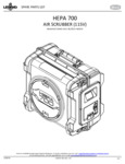 125028 HEPA 700 Spare Parts List