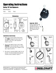 LIGHT DUTY SPRING RETRACTABLE TOOL BALANCER manual LIGHT DUTY SPRING RETRACTABLE TOOL BALANCER manual