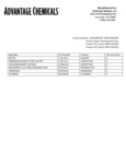 Ingredient Sheet