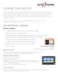 Cleaning and Care Guide Cleaning and Care Guide