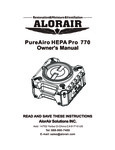 PureAiro Pro 770 manual PureAiro Pro 770 manual