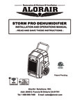 STORM PRO DEHUMIDIFIER manual