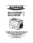 STORM 850X DEHUMIDIFIER manual