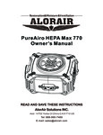 PureAiro Max 770 manual