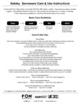 FOH Gatsby Care Sheet