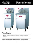 Avantco Floor Fryer Manual Avantco Floor Fryer Manual