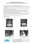 Installation Instructions Installation Instructions