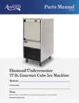 194EUCG80A Undercounter Gourmet Cube Ice Machine