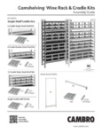 Cambro CamShelving Wine Rack Manual Cambro CamShelving Wine Rack Manual