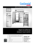 Continental Refrigerator Reach-In Freezer Manual