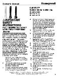 Honeywell 328HWLHYF260 Manual Honeywell 328HWLHYF260 Manual