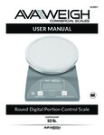 AvaWeigh PCR10NSF 10 Ib. Round Digital Portion Control Scale