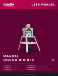 348MDD_ManualDoughDivider_Manual 348MDD_ManualDoughDivider_Manual