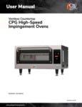 CPG Ventless High-Speed Impingement Oven Manual
