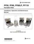 PF Series Oil Filter Machines Manual