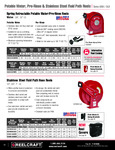 3.8 IN. X 35 FT. PRE-RINSE HOSE REEL Catalog Page 3.8 IN. X 35 FT. PRE-RINSE HOSE REEL Catalog Page