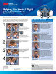 3M Half Face Respirator 7500 Series Poster 3M Half Face Respirator 7500 Series Poster