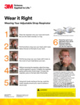 3M Particulate Respirator Adjustable Strap Instructions