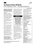 3M Reusable Respirators Inspection Cleaning and Storage Instructions