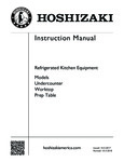 Hoshizaki Salad Prep, Undercounter, and Worktop Instruction Manual Hoshizaki Salad Prep, Undercounter, and Worktop Instruction Manual