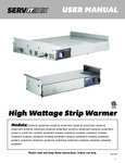 ServIt Strip Warmer Manual ServIt Strip Warmer Manual