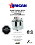 Spiral Mixer Manual