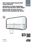 Tork Elevation 473208 Coreless High Capacity Black Double Roll Toilet Tissue Dispenser Tork Elevation 473208 Coreless High Capacity Black Double Roll Toilet Tissue Dispenser