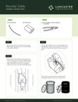 Security Cable Assembly Instructions Security Cable Assembly Instructions