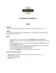 PizzaMaster Cleaning Guide PizzaMaster Cleaning Guide